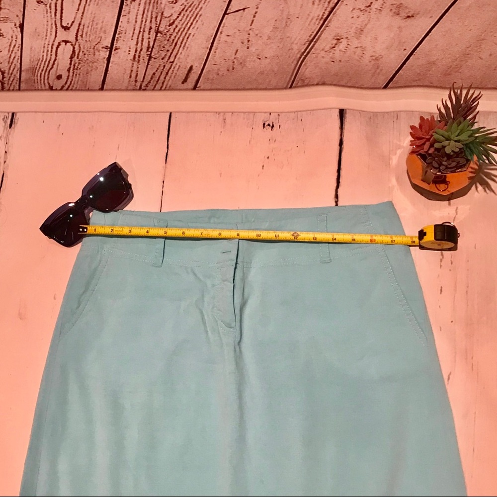 ❌SOLD❌ Theory turquoise maxi skirt - Picture 2 of 7